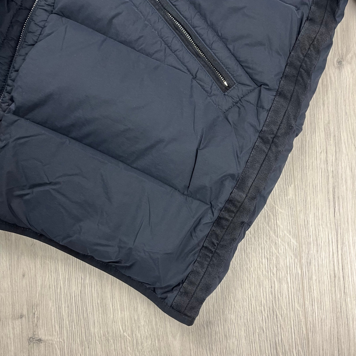 Stone Island Nylon Down Jacket - Navy Castmark