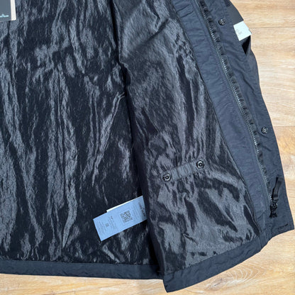 Stone Island Crinkle Reps R-NY Jacket in Black Castmark