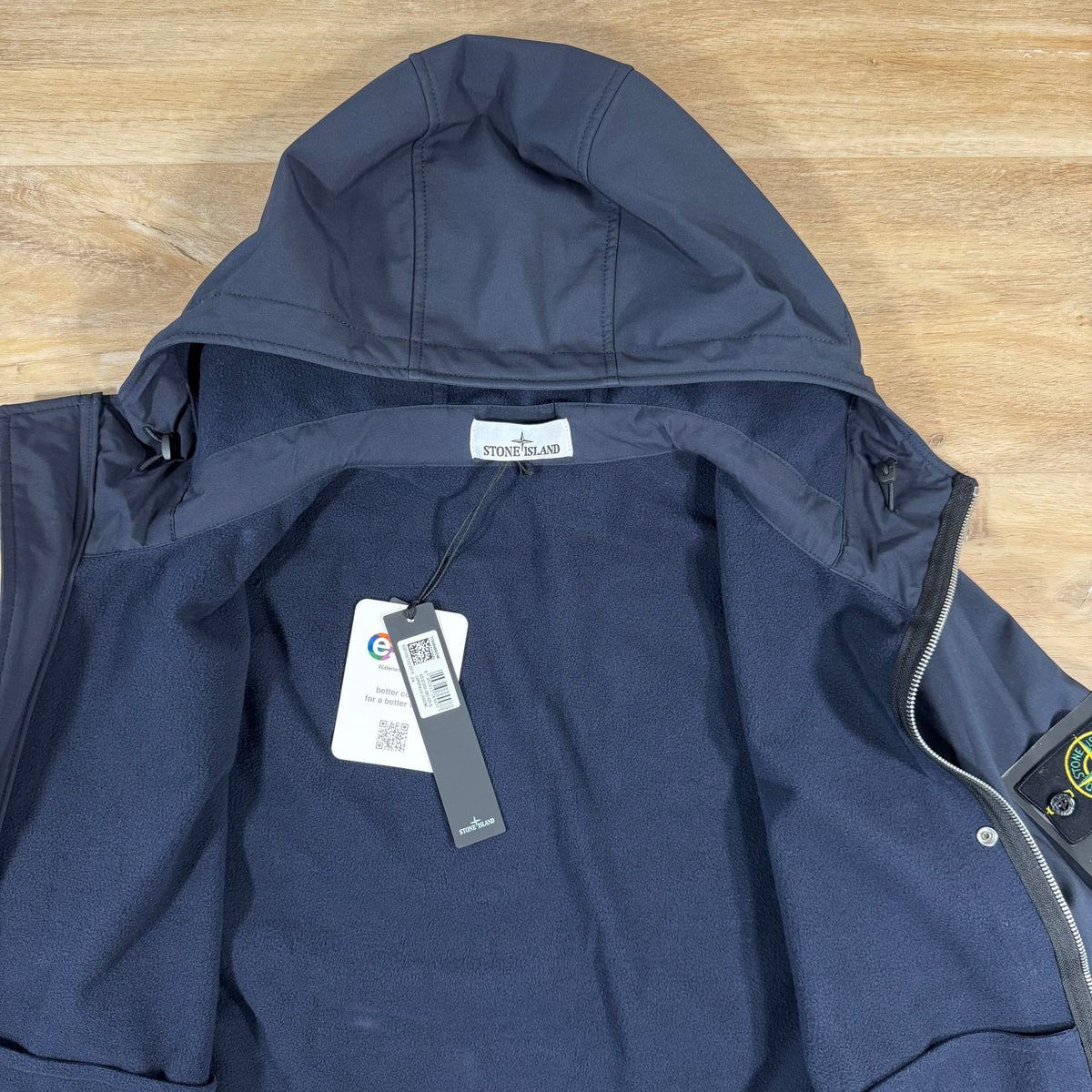 Stone Island Soft Shell-R Jacket in Navy Castmark