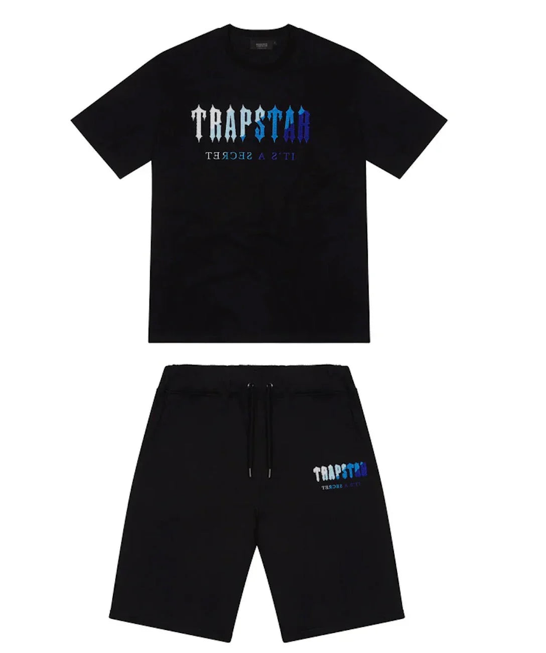 Trapstar Chenille Decoded 2.0 Short Set - Black