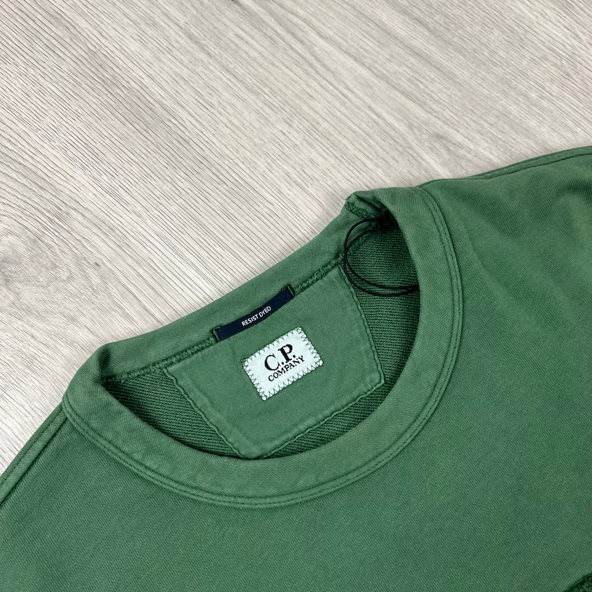 CP Company Sweatshirt - Duck Green Castmark
