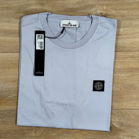 Stone Island Patch Logo T-Shirt in Lilac Castmark