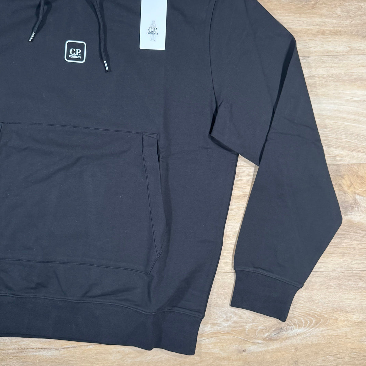 CP Company Metropolis Graphic Hoodie in Black Castmark