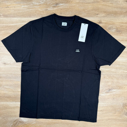 CP Company Logo Patch T-Shirt in Black Castmark