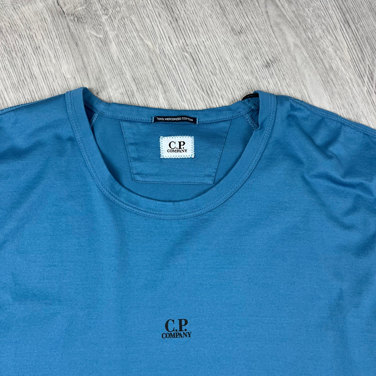 CP Company Patch T-Shirt - Aegean Blue Castmark