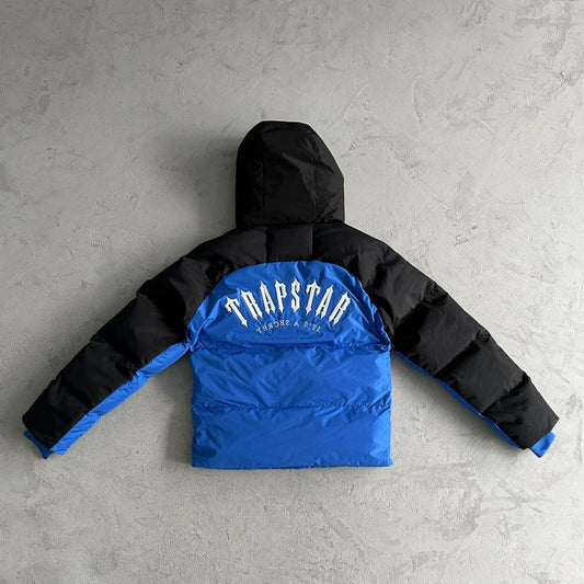 Trapstar Decoded Arch Puffer - Black/Blue