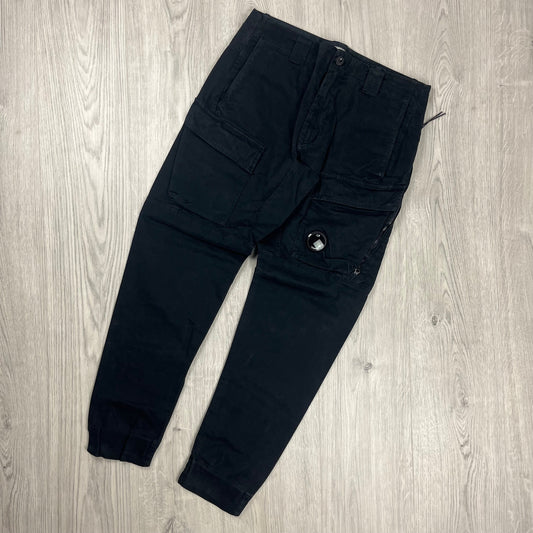 CP Company Cargo Trousers - Black Castmark