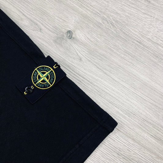 Stone Island Dyed Jersey Shorts - Black Castmark