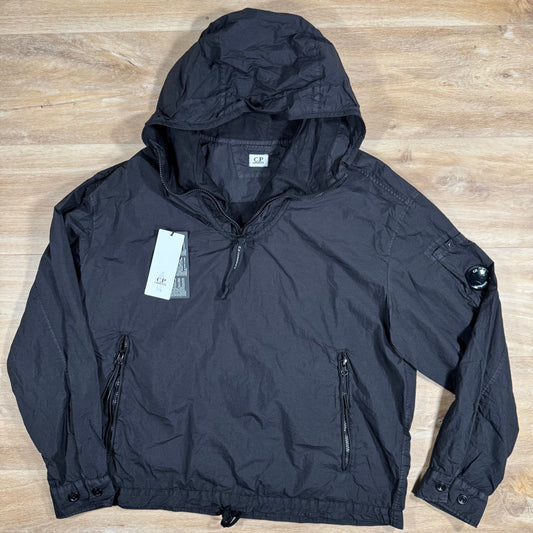 CP Company Taylon-L Lens Smock Jacket in Black Castmark