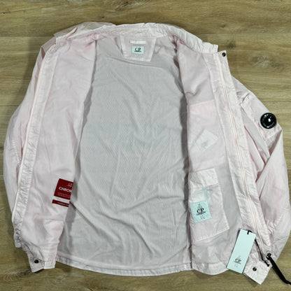 CP Company Chrome Lens Overshirt in Heavenly Pink Castmark