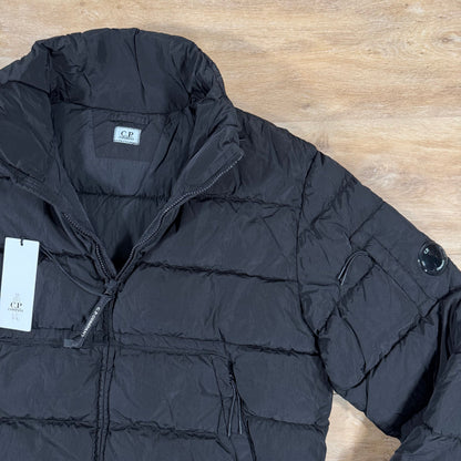 CP Company Chrome-R Down Lens Jacket in Black Castmark