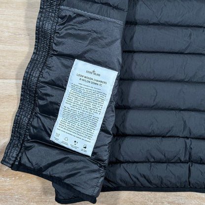 Stone Island Nylon Down-TC Vest in Black Castmark