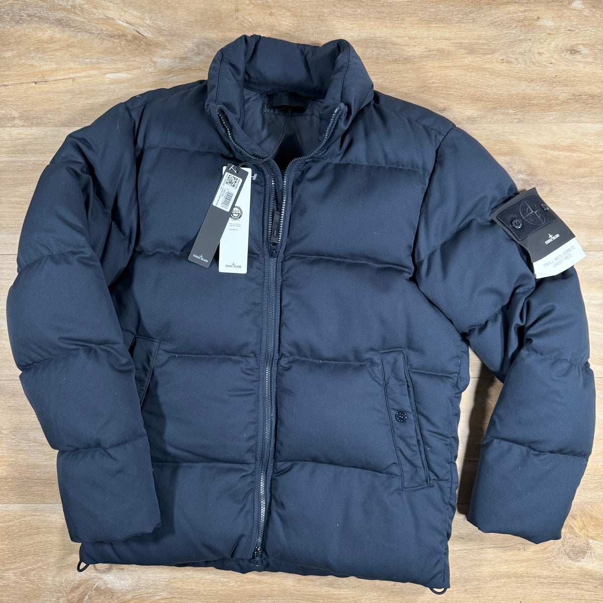 Stone Island Down-TC Ghost Jacket in Navy Castmark