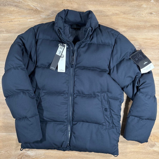 Stone Island Down-TC Ghost Jacket in Navy Castmark