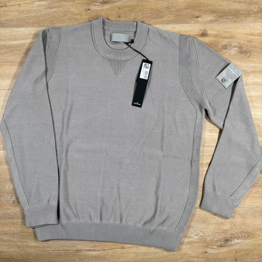 Stone Island Cotton Cashmere Ghost Sweatshirt in Dust Grey Castmark
