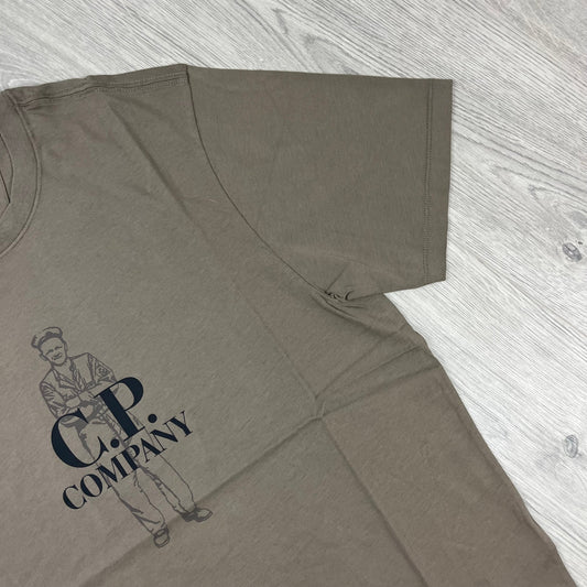 CP Company Sailor T-Shirt - Walnut Castmark