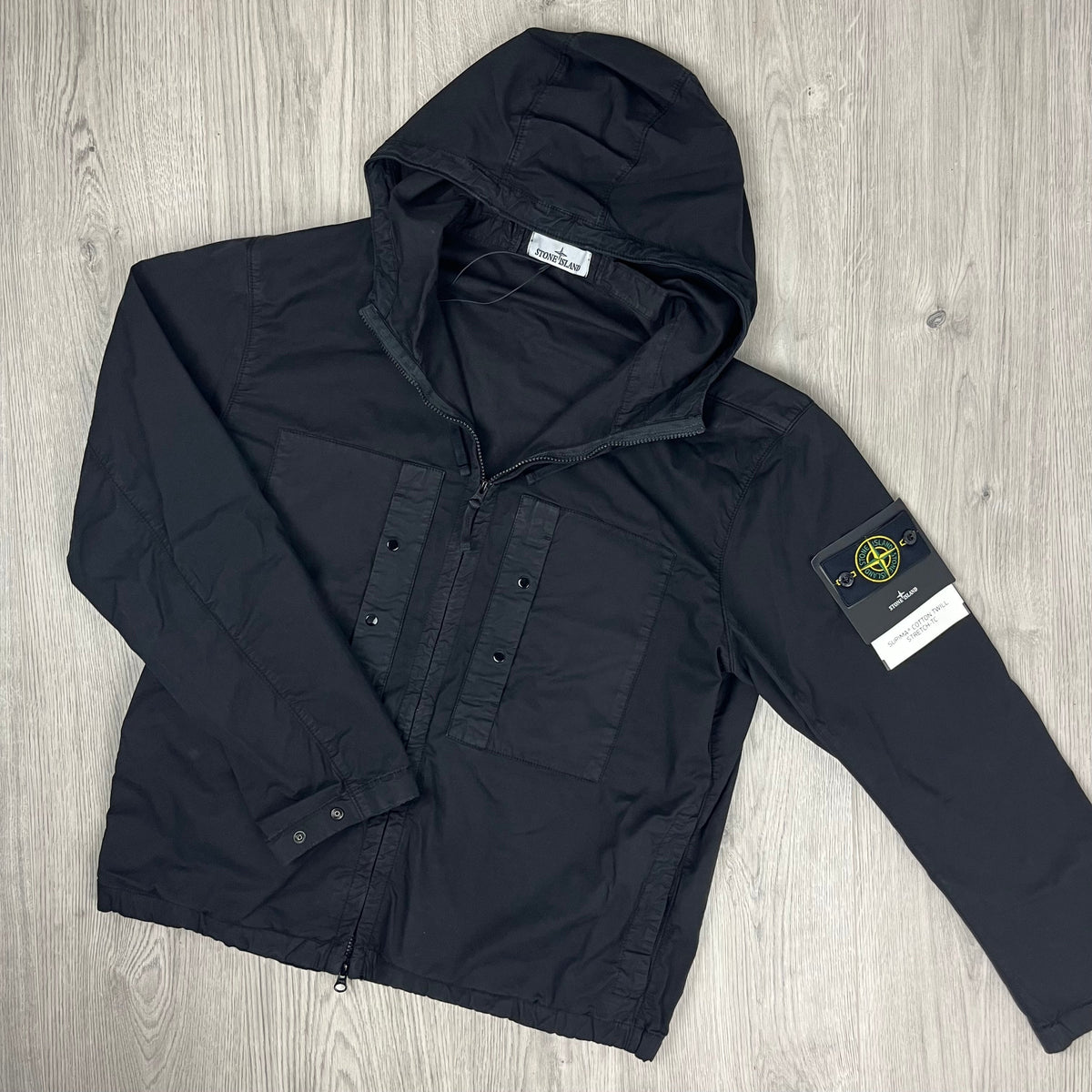 Stone Island Supima Jacket - Black Castmark