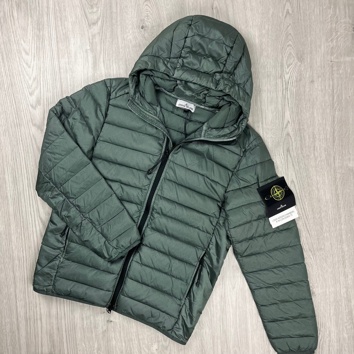 Stone Island Woven Down Jacket - Musk Castmark