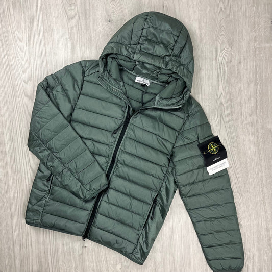 Stone Island Woven Down Jacket - Musk Castmark