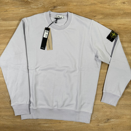 Stone Island Organic Cotton Fleece Sweatshirt in Lilac Castmark