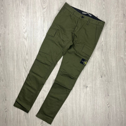 Stone Island Cargo Trousers - Olive Castmark