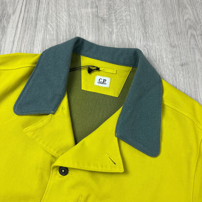 CP Company Co/Ny Satin Jacket - Green Sheen Castmark