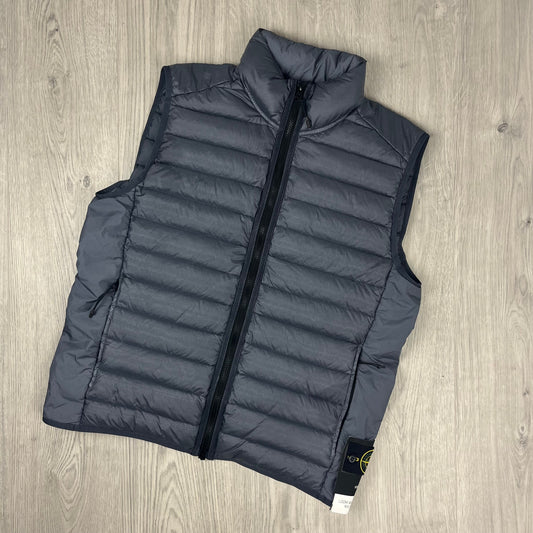 Stone Island Padded Gilet - Avio Blue Castmark