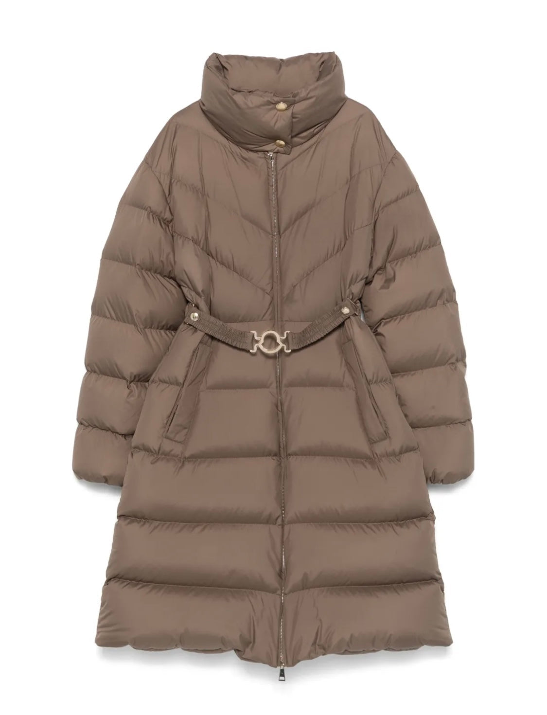 GUBBINO MONCLER DONNA LUNGO FANGO