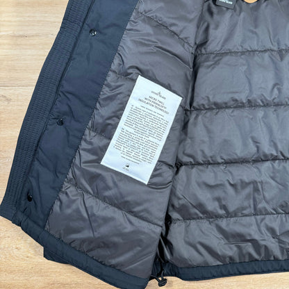 Stone Island Polyester Micro Twill Jacket in Navy Castmark