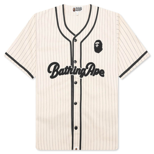 A Bathing Ape Baseball Shirt - Ivory