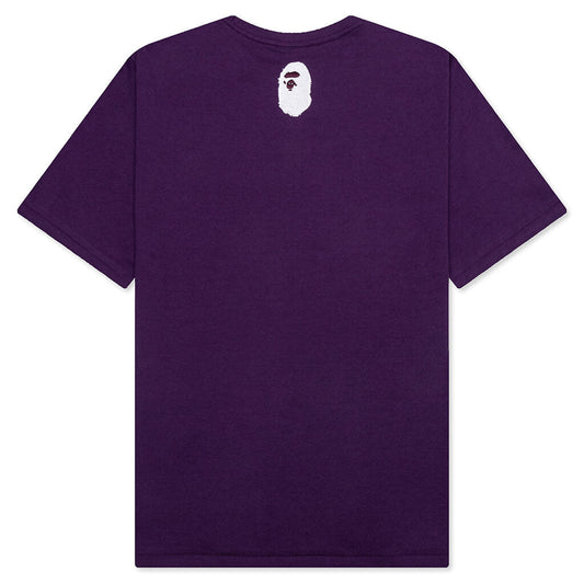 A Bathing Ape Logo Tee - Purple
