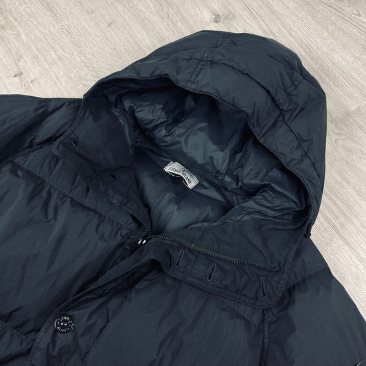 Stone Island Crinkle Reps Down Jacket - Black Castmark
