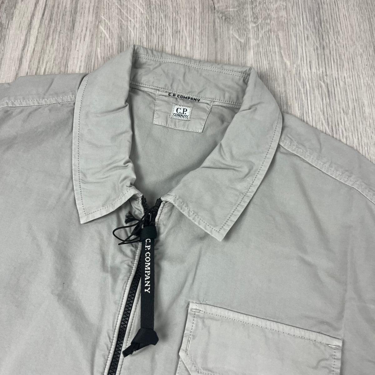 CP Company Zip Overshirt - London Fog Castmark