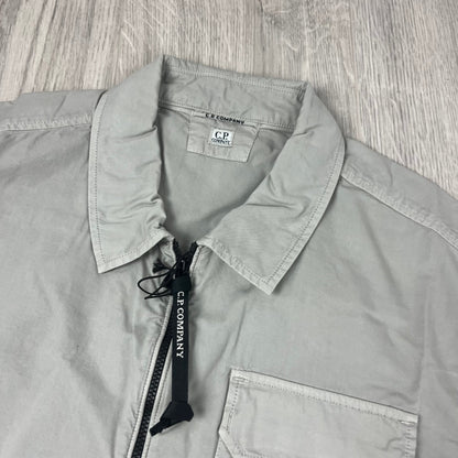 CP Company Zip Overshirt - London Fog Castmark