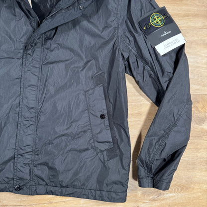 Stone Island Crinkle Reps R-NY Jacket in Black Castmark