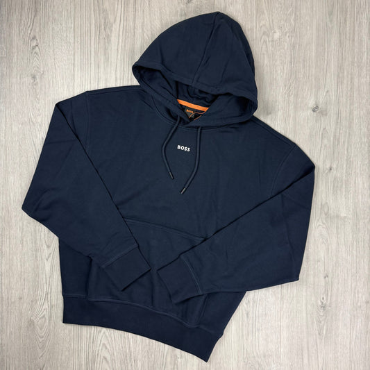 Hugo Boss Pullover Hoodie - Navy