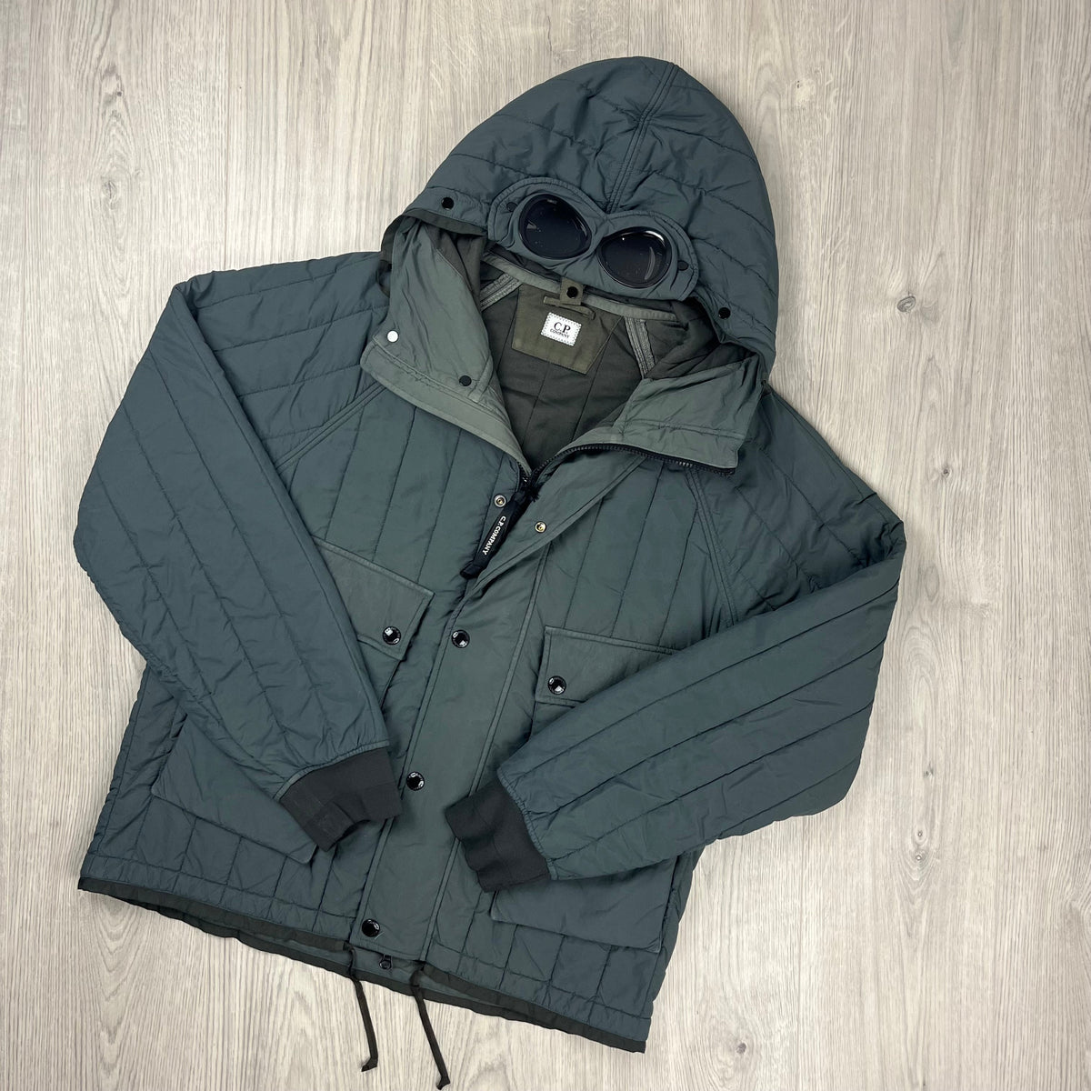 CP Company Liner Goggle Jacket - Dark Shadow Castmark