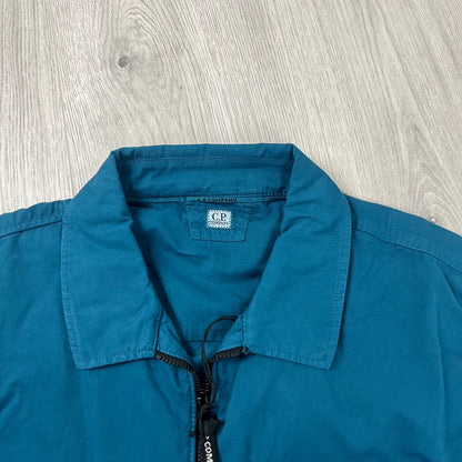 CP Company Zip Overshirt - Ink Blue Castmark