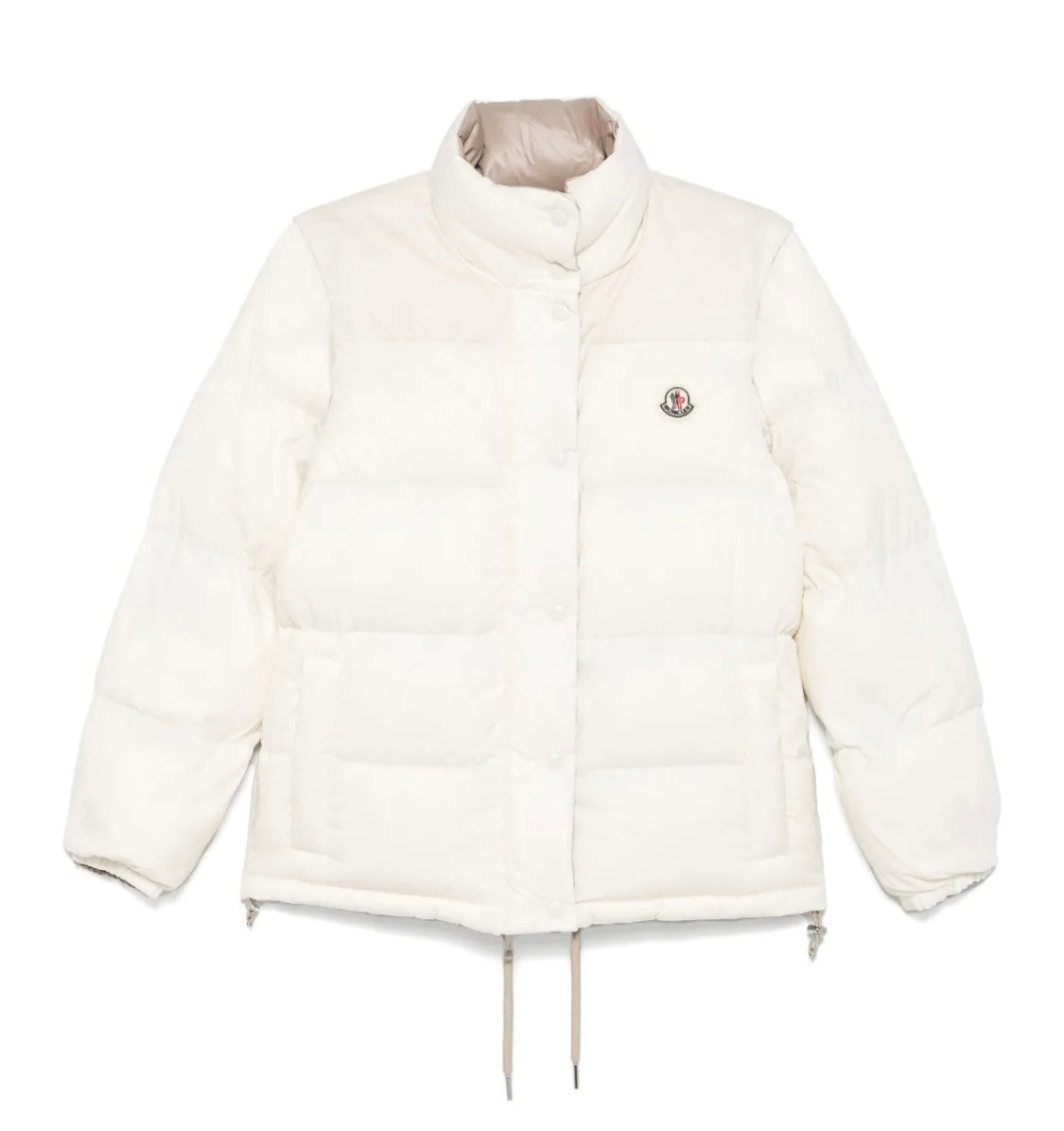 GUBBINO MONCLER DONNA BIANCO SENZA CAPPUCCIO