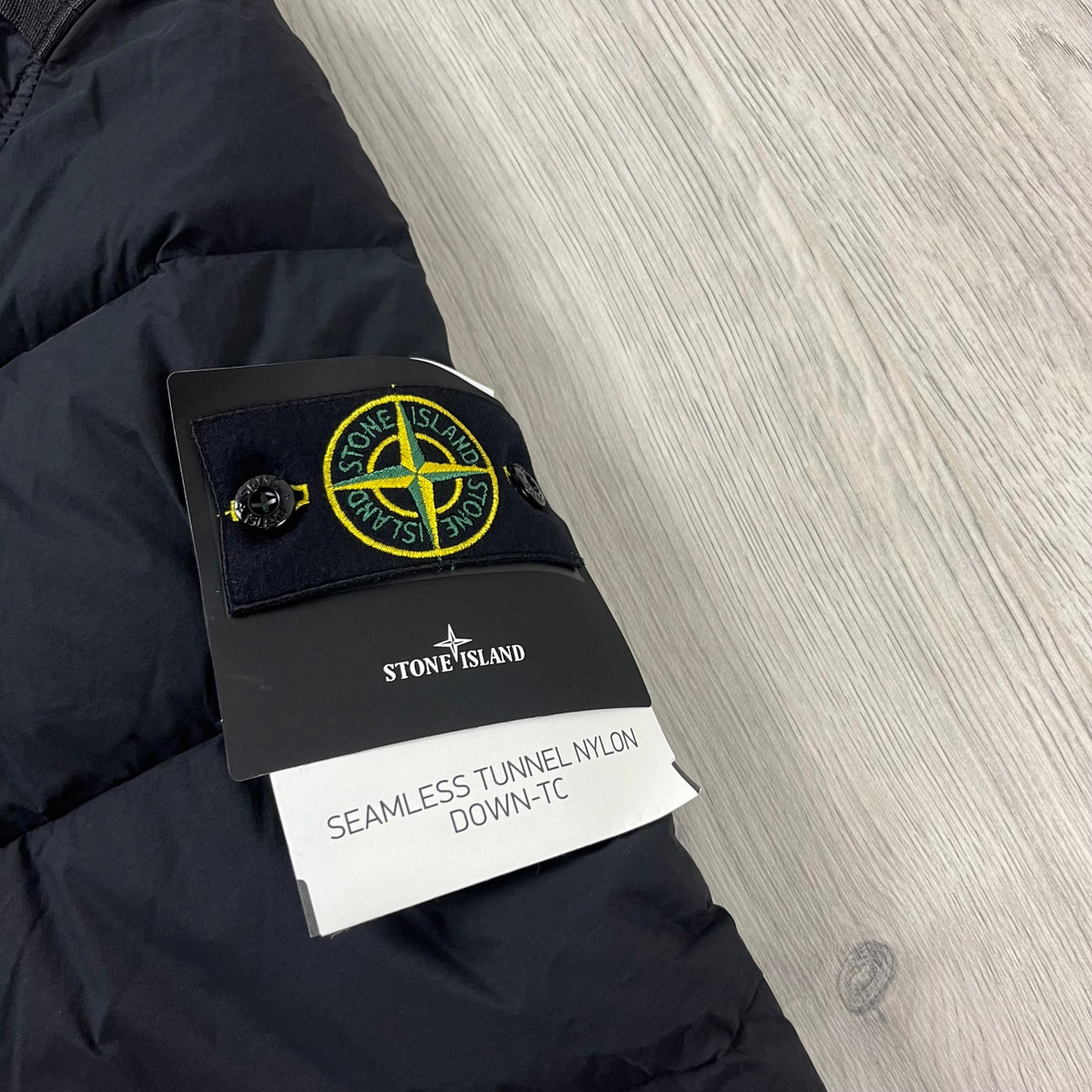 Stone Island Nylon Down Jacket - Black Castmark