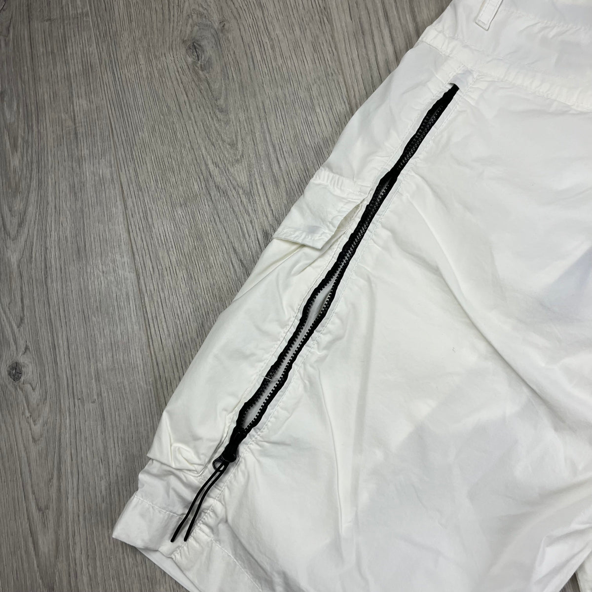 CP Company Cargo Shorts - White Castmark