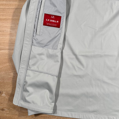 CP Company Shell-R Goggle Jacket in Blue Fox - Grey Castmark