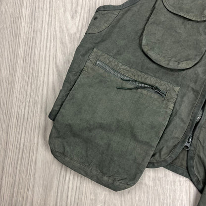 CP Company Ba-Tic Gilet - Thyme Green Castmark