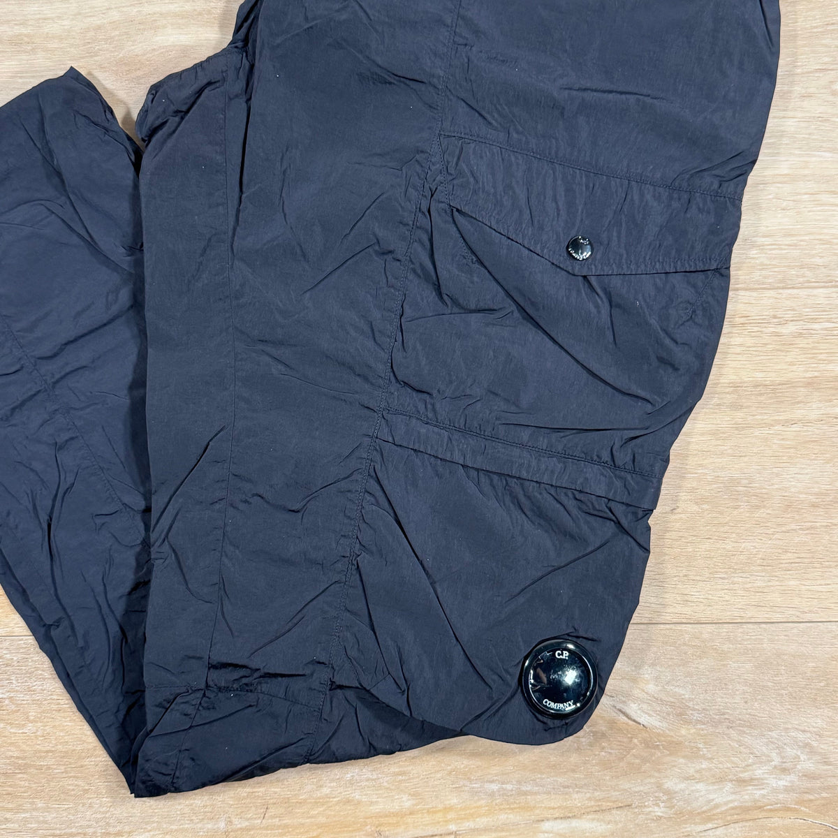 CP Company Chrome-R Cargo Lens Pants in Navy Castmark