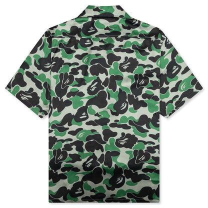 ABC Camo Open Collar S/S Shirt - Green