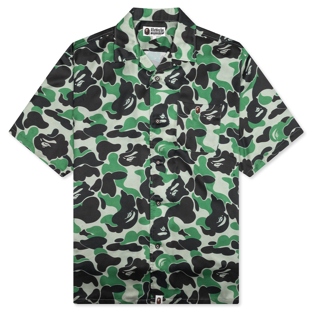 ABC Camo Open Collar S/S Shirt - Green