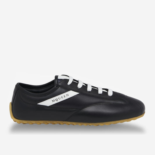 Alexander McQueen Boxe Leather And Nylon Sneakers
