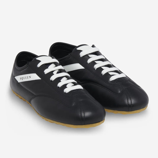 Alexander McQueen Boxe Leather And Nylon Sneakers