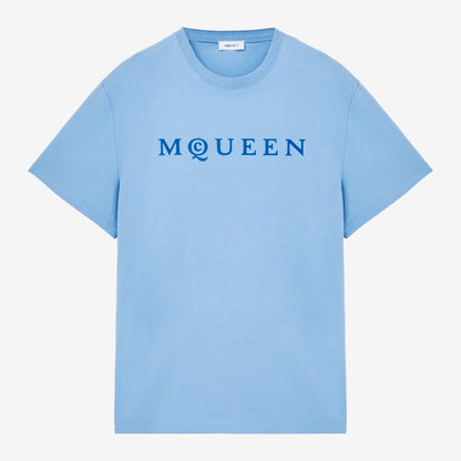 Alexander McQueen Flocked McQueen Logo T-Shirt