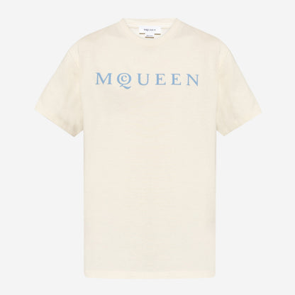 Alexander McQueen Flocked Logo T-Shirt